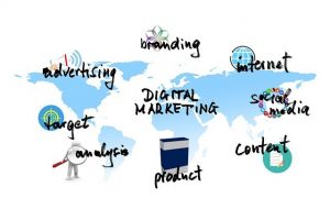 schema qui illustre ce quest le marketing digital